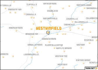 map of West Winfield