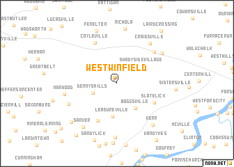 map of West Winfield