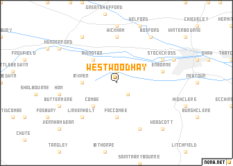 map of West Woodhay