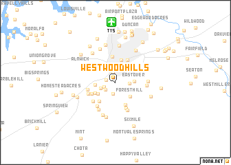 map of Westwood Hills