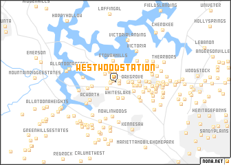 map of Westwood Station