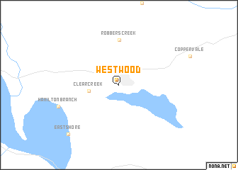 map of Westwood