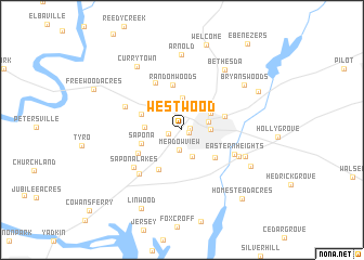 map of Westwood