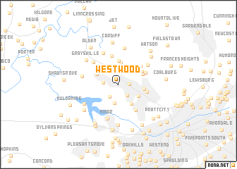 map of Westwood