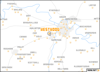 map of Westwood