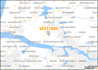 map of Westzaan