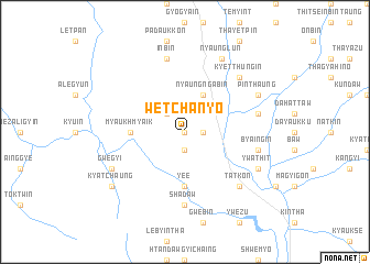 map of Wetchanyo