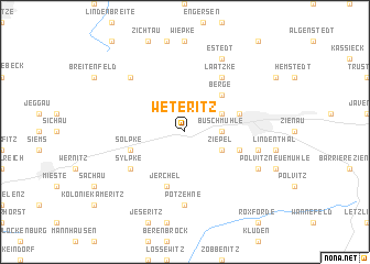 map of Weteritz