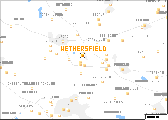 map of Wethersfield