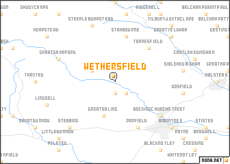 map of Wethersfield