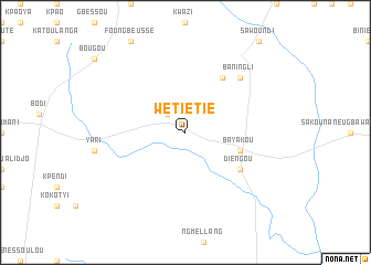 map of Wétiétié