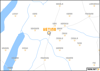 map of Wétina