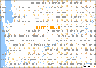 map of Wetiyamulla