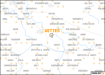 map of Wetten