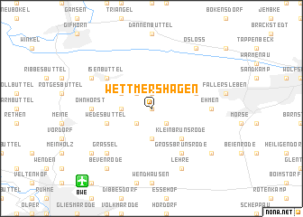 map of Wettmershagen