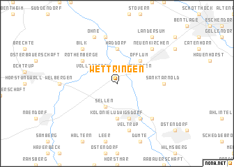 map of Wettringen