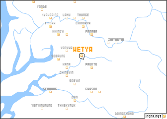 map of Wetya