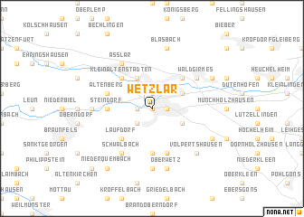 map of Wetzlar