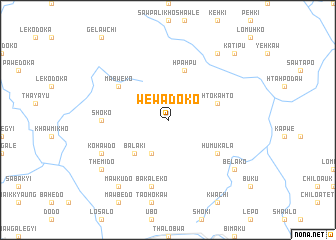 map of Wewa Doko