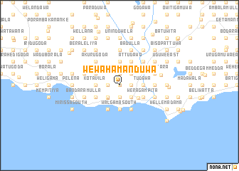 map of Wewahamanduwa