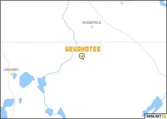 map of Wewahotee