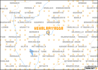 map of Wewalapiyadda