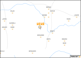 map of Wewa