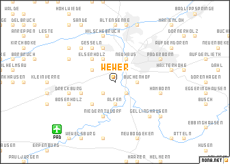 map of Wewer