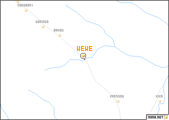 map of Wé Wé