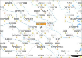 map of Wèwun