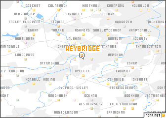 Weybridge (United Kingdom) map - nona.net