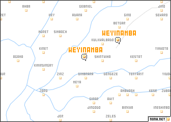 map of Weyin Āmba
