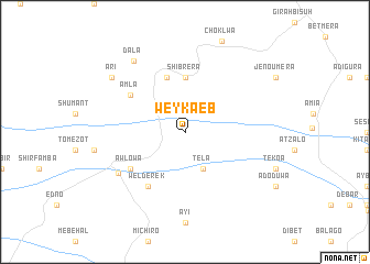 map of Weykʼaʼēb