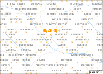 map of Wężarów