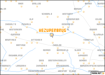 map of Wezuperbrug