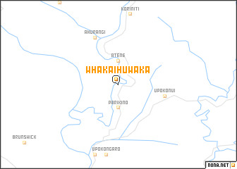 map of Whakaihuwaka