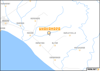 map of Whakamara