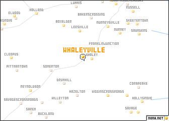 map of Whaleyville