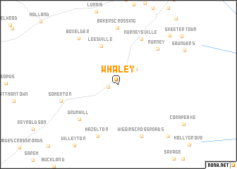 map of Whaley