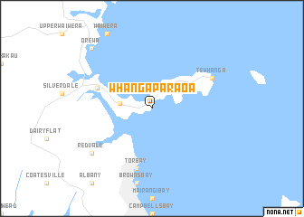 Whangaparaoa (New Zealand) map - nona.net