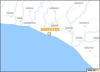 map of Whareroa