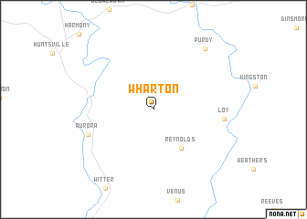 map of Wharton