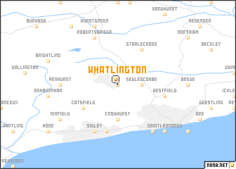 map of Whatlington