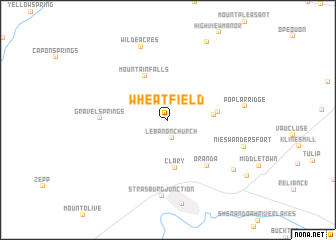 map of Wheatfield
