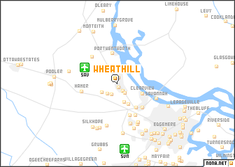 map of Wheat Hill