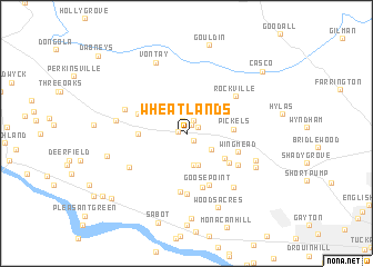 map of Wheatlands