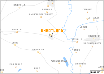 map of Wheatland