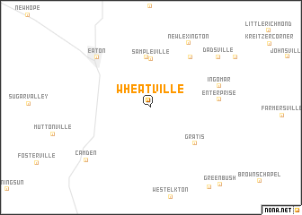 map of Wheatville