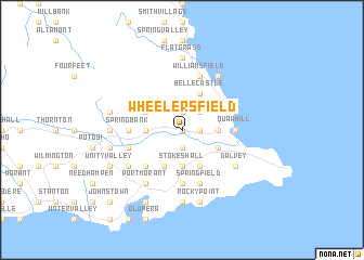 map of Wheelersfield