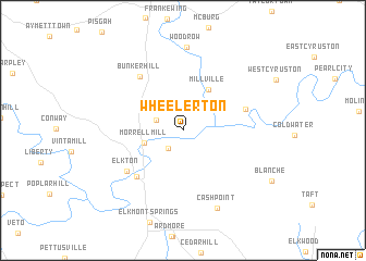 map of Wheelerton